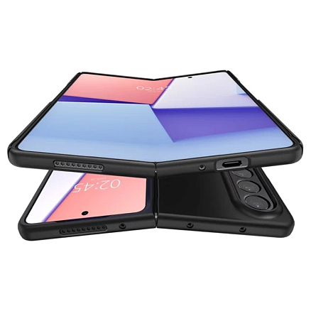 Чехол для Samsung Galaxy Z Fold 4 пластиковый ультратонкий Spigen Air Skin черный
