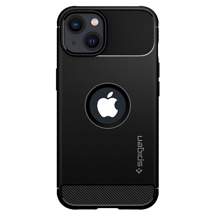Чехол для iPhone 13 mini гелевый Spigen SGP Rugged Armor черный