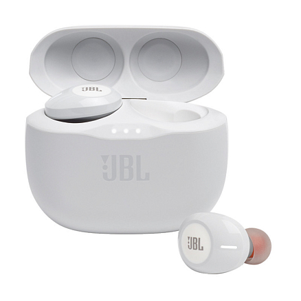 Наушники TWS беспроводные JBL Tune 125 вакуумные с микрофоном белые