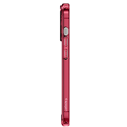 Чехол для iPhone 13 Pro гибридный Spigen SGP Ultra Hybrid прозрачно-красный