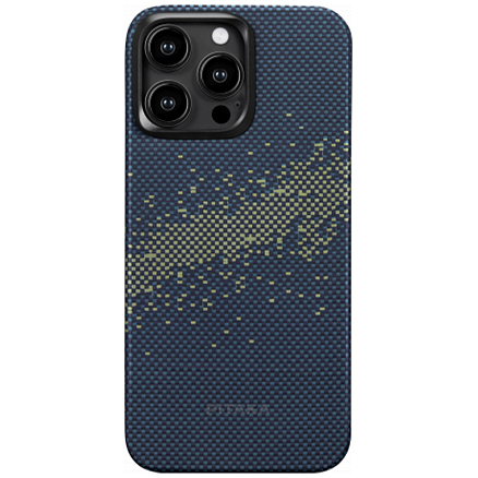 Чехол для iPhone 15 Pro кевларовый тонкий Pitaka MagEZ 4 Milky way galaxy