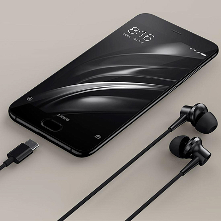 Наушники Xiaomi Mi ANC & Type-C In-Ear Earphones ZBW4382TY в разъем Type-C вакуумные с микрофоном и пультом черные