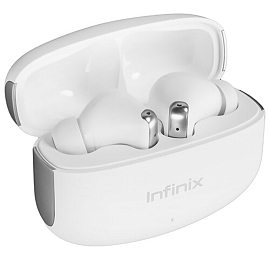 Наушники TWS беспроводные Bluetooth Infinix Buds NC XE28 вакуумные с микрофоном белые