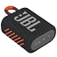Портативная колонка JBL Go 3 с защитой от воды черно-оранжевая