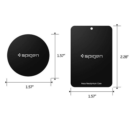 Наклейка на телефон для магнитного держателя Spigen MP-4P 4 шт.