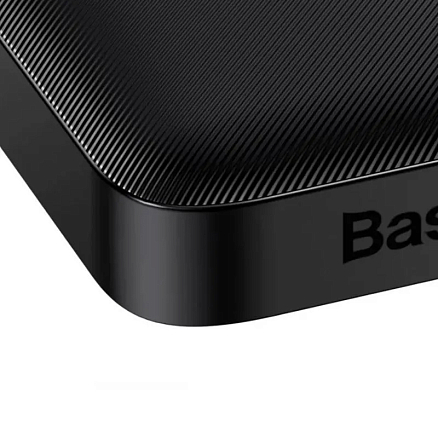 Внешний аккумулятор Baseus Bipow Digital с дисплеем 10000мАч (USB, Type-C, ток 3А, быстрая зарядка PD, QC 3.0, 15Вт) черный