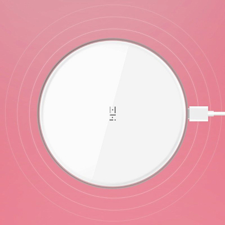 Беспроводная зарядка для телефона 10W с адаптером ZMI WTX10 LevPower X (быстрая зарядка) белая