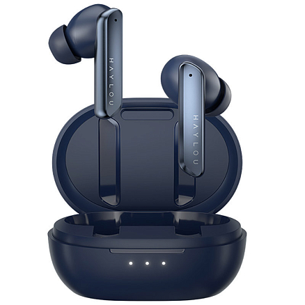 Наушники TWS беспроводные Haylou W1 вакуумные с микрофоном синие