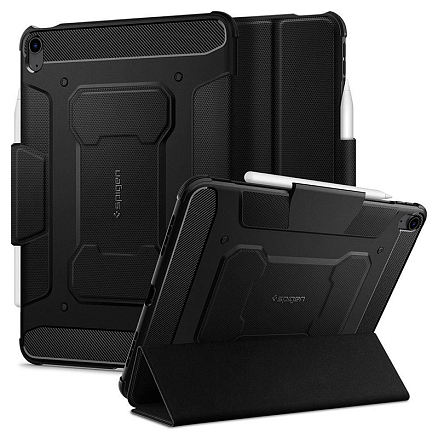Чехол для iPad Air 2020, 2022 гелевый Spigen Rugged Armor Pro черный