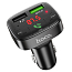 FM модулятор (трансмиттер) автомобильный с громкой связью и USB QC для зарядки Hoco E59 Promise черный