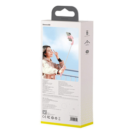 Монопод-стабилизатор со штативом Baseus Lovely Gimbal 1-осевой розовый