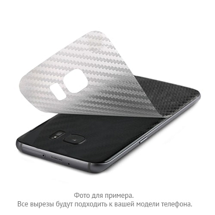 Пленка защитная на заднюю крышку карбоновая для Xiaomi Redmi 4