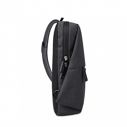 Рюкзак однолямочный WiWU Mijia Cross Body с отделением для планшета и USB портом черный