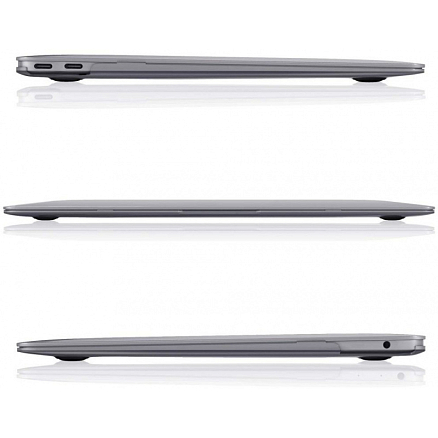 Чехол для Apple MacBook Air 13 (2018-2019) A1932, (2020) А2179, (2020) A2337 пластиковый Tech-Protect SmartShell прозрачный