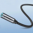 Переходник Type-C - 3,5 мм (папа - мама) 10 см Ugreen AV142 черный