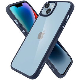 Чехол для iPhone 14 Plus гибридный Spigen Ultra Hybrid синий