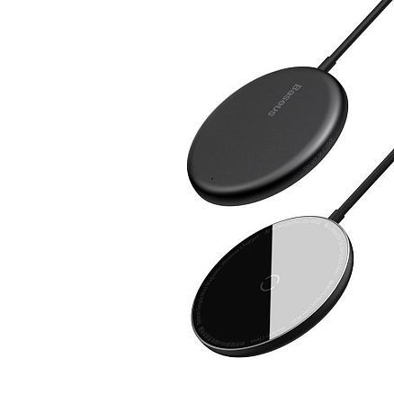 Беспроводная магнитная зарядка MagSafe для iPhone 15W с Type-C Baseus Simple Mini Magnetic черная