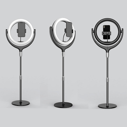 Кольцевая лампа диаметром 26 см со штативом высотой 40 см Remax Life RL-LT13 черная