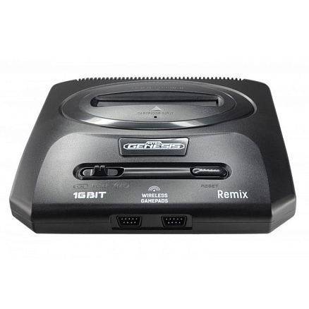Игровая приставка Retro Genesis Remix 8/16Bit 600 игр с двумя геймпадами черная