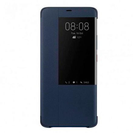 Чехол для Huawei Mate 20 книжка оригинальный Huawei Smart View Flip Cover синий