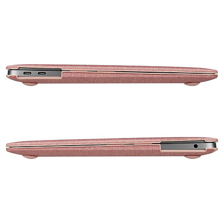 Чехол для Apple MacBook Air 13 (2018-2019) A1932, (2020) А2179 пластиковый Spigen SGP Thin Fit розовый