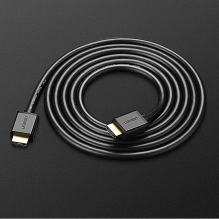 Кабель HDMI - HDMI (папа - папа) длина 3 м версия 2.0 4K 60Hz Ugreen HD104 черный