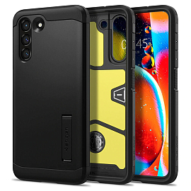 Чехол для Samsung Galaxy S21 FE гибридный для экстремальной защиты Spigen Tough Armor черный
