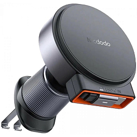 Автомобильный держатель с беспроводной зарядкой McDodo CH-3000 15W Magnetic Wireless Car Charger черный