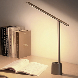 Лампа светодиодная настольная беспроводная складная Baseus Smart Eye серая