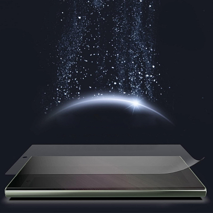 Пленка защитная Samsung Galaxy S23 Ultra на весь экран WhiteStone Dome UV Gen Film c УФ-лампой прозрачная 2 шт.