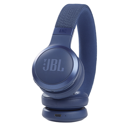 Наушники беспроводные Bluetooth JBL Live 460NC накладные с микрофоном и активным шумоподавлением синие
