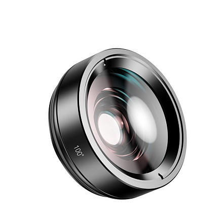 Объектив для телефона универсальный 3-в-1: Fisheye, Wide-Angle, Macro на прищепке Baseus Magic Camera черный