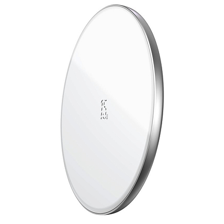 Беспроводная зарядка для телефона Baseus Simple 15W (быстрая зарядка) белая