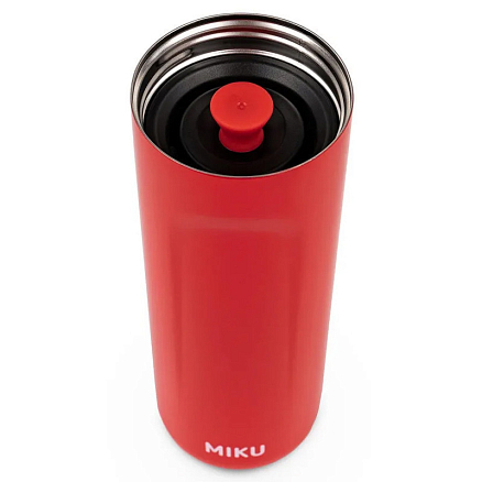 Термокружка с френч-прессом Miku TH-MGFP-480 480 мл красная