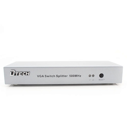VGA Switch-Splitter (разветвитель) 2x2 порта (2 VGA входа на 2 VGA выхода) Dtech DT-7037