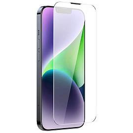 Защитное стекло для 13 Pro Max, 14 Plus на весь экран Baseus Corning прозрачное 0,4 мм 2 шт.