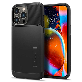 Чехол для iPhone 14 Pro гибридный Spigen Slim Armor черный