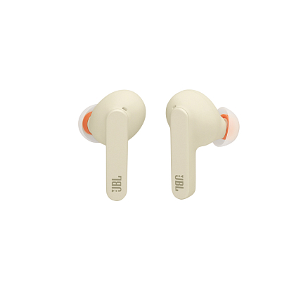 Наушники TWS беспроводные JBL Live Pro+ вакуумные с микрофоном и шумоподавлением бежевые