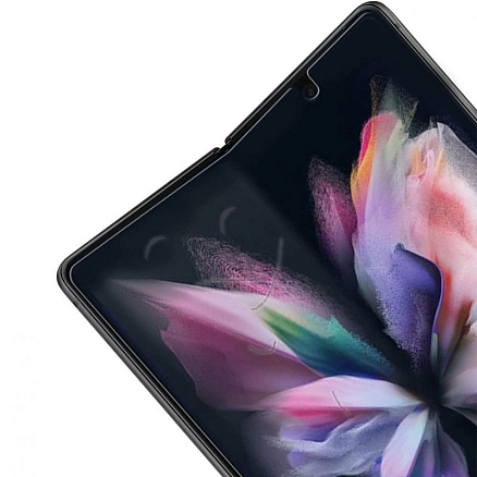 Пленка защитная Samsung Galaxy Z Fold 3 на внутренний и внешний экран WhiteStone Dome Premium Film прозрачная