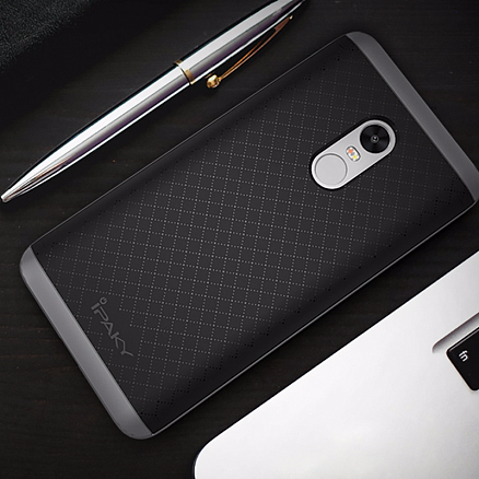 Чехол для Xiaomi Redmi Note 4 гибридный iPaky Bumblebee черно-серый