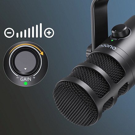 Микрофон для стрима Maono PD100U черный