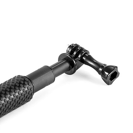 Монопод телескопический для экшн-камер GoPro, Sony, SJCAM, Aee Nova-sj4000 черно-золотистый