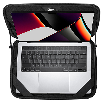 Чехол для ноутбука от 13 до 14 дюймов Spigen Rugged Armor Pouch Pro черный