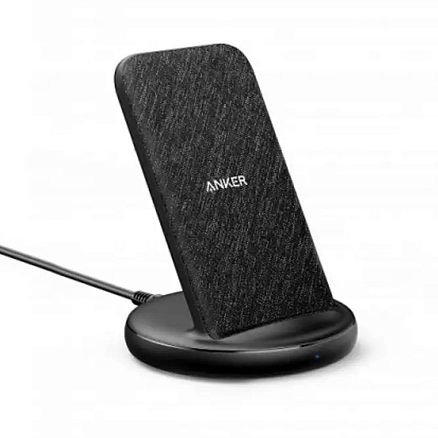 Беспроводная зарядка для телефона 15W 3A Anker PowerWave 2 Stand (быстрая зарядка) черная