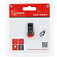 Картридер USB 2.0 для MicroSD Gembird FD2-MSD-1 черно-красный