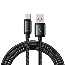 Кабель McDodo CA-4730 USB Type-A - USB Type-C (1.5 м, черный)