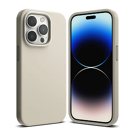 Чехол для iPhone 14 Pro гибридный Ringke Silicone бежевый
