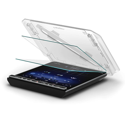 Защитное стекло для экрана мультимедиа системы автомобиля Mercedes S-Class 2021 Spigen EZ FIT прозрачное