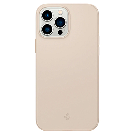 Чехол для iPhone 13 Pro Max пластиковый тонкий Spigen Thin Fit бежевый