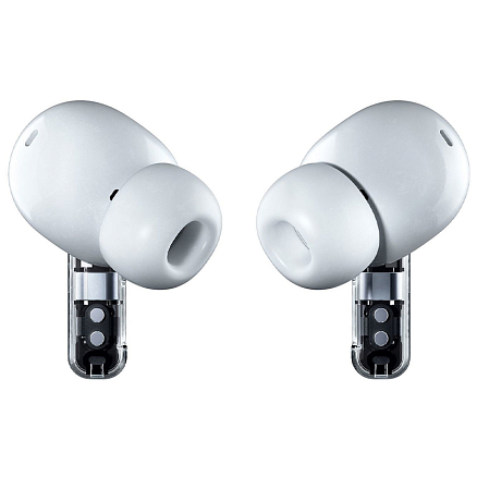 Наушники беспроводные Bluetooth Nothing Ear 2 вакуумные с микрофоном и активным шумоподавлением белые